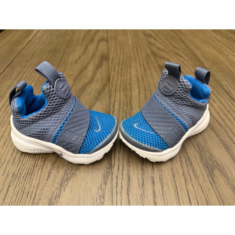 Nike Presto Extreme Toddler 4C Blue Gray Slip On Sneakers